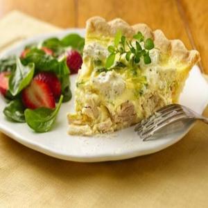 Herbed Chicken and Broccoli Quiche_image