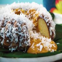 Tropical Coconut Cake with Mango Center image