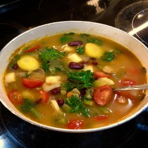 Chunky Vegetarian Vegetable Soup (Fast and Easy) image