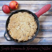 Simple Homemade Nectarine Cobbler Recipe_image