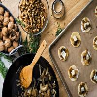 Little Onion Tarts With Gorgonzola and Walnuts image