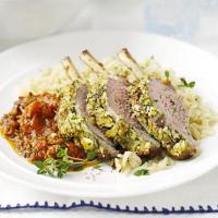 Feta-crusted lamb with rich tomato sauce image