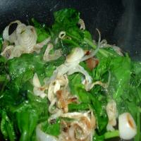 Spinach and Onion Stir Fry image