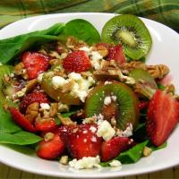 Strawberry, Kiwi, and Spinach Salad image