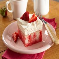 Strawberries-and-Cream Poke Cake image