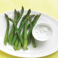 Asparagus with Yogurt Dip image