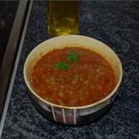 Lentil Soup with Garlic Bread image