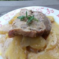 Crock Pot Pork Chops Dinner image