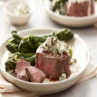Filet Mignon with Creamy Blue Cheese Sauce (Cooking for 2) image