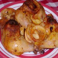 Oven Roasted Lemon Chicken With Seasoned Sauce image