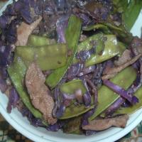 Ginger Pork with Mushrooms and Snow Peas image