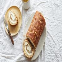 Banana & Walnut Roll Cake image