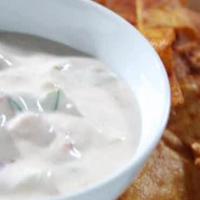 Online Round 2 Recipe - Creamy Mexican Dip with Spiced Chips image