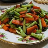 Bok Choy, Carrots and Green Beans_image