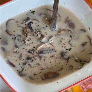 Homemade Cream Of Mushroom Soup_image