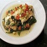 Baked Tilapia and Fresh Spinach Recipe - (4.1/5) image