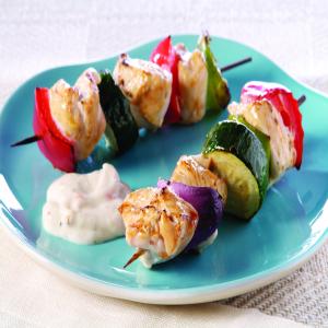 Tangy Grilled Chicken Kabobs image