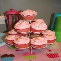 Pretty in Pink Strawberry Cupcakes image