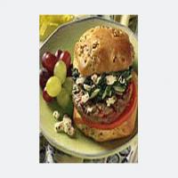 Spinach-Feta Topped Burgers image