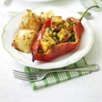 Romano peppers stuffed with paneer & peas_image