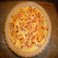 Feta and Roasted Bell Pepper Quiche image