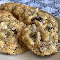 Cherry-Almond Cookies with White Chocolate Chips image