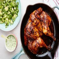 Peruvian-Style Roast Chicken with Tangy Green Sauce image