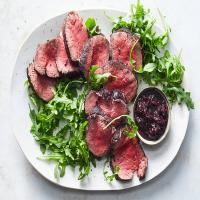 Beef Tenderloin With Red Wine, Anchovies, Garlic and Thyme image