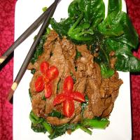 Gai Lan (Chinese Broccoli) and Beef image