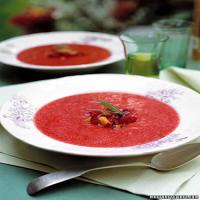 Plum, Raspberry, and Tarragon Soup image