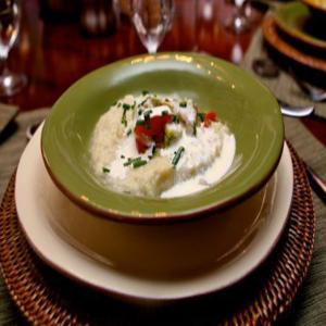 Chilled Corn Soup With Tomatoes, Avocado, and Lime image
