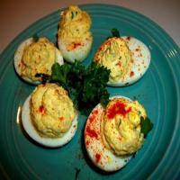 ~ Creamy Chicken Deviled Eggs ~_image