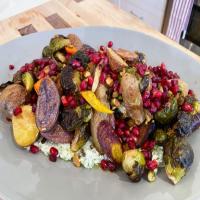 Roasted Vegetables with Herbed Feta, Pistachio and Pomegranate image