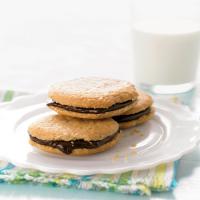 Chocolate Peanut-Butter Sandwich Cookies image