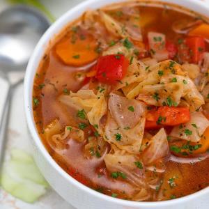 Easy Dutch Oven Cabbage Vegetable Soup Recipe_image