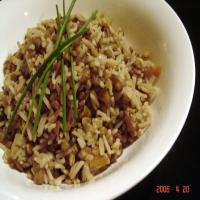 Onion Lentils and Rice image
