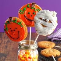 Halloween Peanut Butter Cookie Pops image