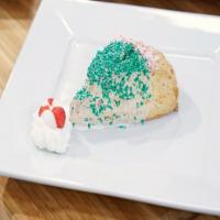 Santa's Hat Peppermint Scones with White Chocolate Ganache image