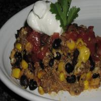 Nacho Pie With Spicy Taco Meat, Black Beans & Corn image