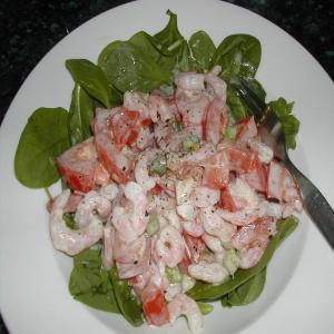 Tomato, Prawn and Spinach Salad (Low Gi)_image
