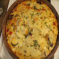 Roasted Vegetable and Gruyere Quiche image