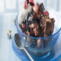 Chocolate Cranberry Bread Pudding_image