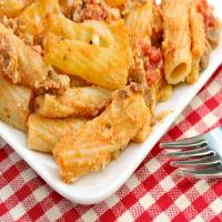 Baked Ziti with Spinach and Tomatoes image