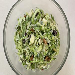 Brussels Sprouts, Apple and Walnut Salad_image