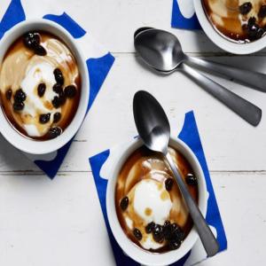 Brown Sugar Pudding with Hot Buttered-Rum Raisins image