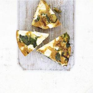 Spinach & courgette frittata image