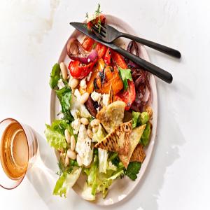 Grilled Vegetables and White-Bean Fattoush_image