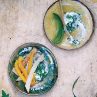 Spiced Yogurt Dip with Pita and Peppers image