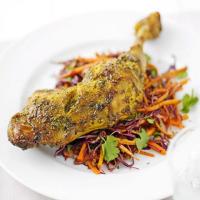 Easy Indian chicken with coleslaw image