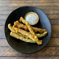 Asparagus Fries with Sour Cream and Chive Dip image
